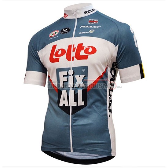 Abbigliamento Ciclismo Lotto Fix All Manica Corta 2018 Bianco Blu
